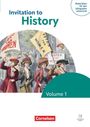 „Invitation to History: Volume 1“. Illustration von Frauen mit „Votes for Women“-Plakaten. Cornelsen-Logo unten.