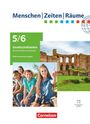 "Menschen | Zeiten | Räume", "Gesellschaftslehre 5/6", vier Kinder im Freien, antike Ruinen, Logo von Cornelsen.
