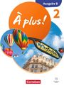 „À plus! Ausgabe B 2“. Heißluftballons und Pariser Gebäude vor blauem Himmel; Metropolitain-Schild sichtbar.