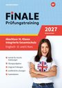 "Finale Prüfungstraining 2027 Niedersachsen", Abschluss 10. Klasse, Englisch, G- und E-Kurs. Junge Frau mit Union Jack Shirt.