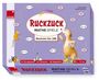 "Ruckzuck MATHE SPIELE. Rechnen bis 100. 24 Übungsspiele. 5–15 min." Ein Erdmännchen mit einer Zahl auf dem Bauch.
