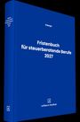Text: "Kamps, Fristenbuch für steuerberatende Berufe 2027." Blaues Buchcover mit einem weißen Logo unten.