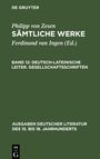 Philipp Von Zesen: Sämtliche Werke, Bd 12, Deutsch-lateinische Leiter. Gesellschaftsschriften, Buch