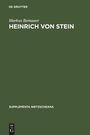 Markus Bernauer: Heinrich von Stein, Buch