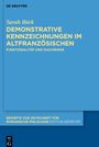 Sarah Bürk: Demonstrative Kennzeichnungen im Altfranzösischen, Buch