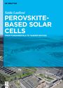 Saida Laalioui: Perovskite-Based Solar Cells, Buch