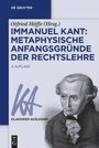 : Immanuel Kant: Metaphysische Anfangsgründe der Rechtslehre, Buch