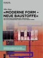 Silke Haps: "Moderne Form - neue Baustoffe", Buch