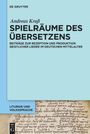 Andreas Kraß: Spielräume des Übersetzens, Buch