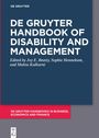 : De Gruyter Handbook of Disability and Management, Buch