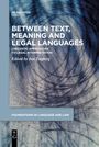 : Between Text, Meaning and Legal Languages, Buch