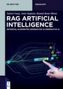 Oben steht "DE GRUYTER GRADUATE". Titel: "RAG ARTIFICIAL INTELLIGENCE". Finger zeigt auf "Generate" mit farbigen Linien.