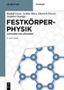 "Festkörperphysik: Aufgaben und Lösungen, 4. Auflage." Molekulare Struktur als Illustration im Hintergrund.