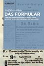 Text: Wolf Peter Klein, DAS FORMULAR, EINE ORGANISATIONSFORM SCHRIFTLICHER SPRACHE IN DER HISTORISCHEN ENTWICKLUNG. 

Hintergrund: Alte Dokumente in einem neutralen Farbton.
