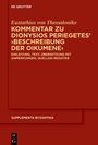 Große weiße Schrift auf rotem Hintergrund: „Eustathios von Thessalonike, Kommentar zu Dionysios Periegetes' Beschreibung der Oikumene“.