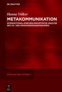 Hanna Völker: Metakommunikation, Buch