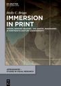 Buchtitel: "Immersion in Print" von Molly C. Briggs. Design-Themen im 19. Jahrhundert. Hintergrund: eine historische Karte.