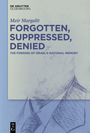 Cover von "Forgotten, Suppressed, Denied" von Meir Margalit, Verlag De Gruyter Oldenbourg, mit einer Zeichnung eines Anzugs.