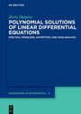Boris Shapiro: Polynomial Solutions of Linear Differential Equations. Blaues Cover mit weißen und grünen Texten.
