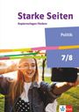 "Starke Seiten. Kopiervorlagen Fördern. Politik 7/8." Ein junges Mädchen macht ein Selfie im Freien, fröhlich und entspannt.