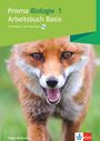 Prisma Biologie 1 Arbeitsbuch Basis. Zu sehen ist ein Fuchs in Nahaufnahme. Klett-Logo unten rechts.