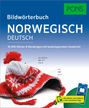 Titel: "Bildwörterbuch Norwegisch Deutsch". Bild: rote gestrickte Mütze mit weißen Mustern.