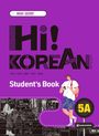 "Hi! Korean. Student's Book. 5A. Darakwon. Illustration: Junge mit Smartphone, Hintergrund: Einkaufszentrum-Szene."