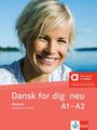 „Dansk for dig neu A1-A2“, Dänisch Kursbuch. Lachende Frau vor blauem Himmel. Klett-Logo unten rechts.