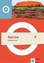 Red Line 5, Vokabelheft. Im Hintergrund Uluru, orangefarbener Felsen. Klett Logo unten rechts.