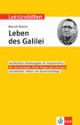 Lektürehilfen Bertolt Brecht, "Das Leben des Galilei", Buch