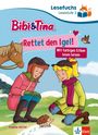"Rettet den Igel!" Zwei Mädchen, ein Pferd und ein Igel in winterlicher Landschaft, abgebildet auf einem Cover.