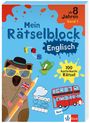 Ein Bär mit Sonnenbrille hält Bleistifte, die Flaggen tragen, umgeben von bunten englischen Symbolen.
