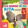 „ICH KOMME IN DIE KITA. Vorlesegeschichten mit Eltern-Guide.“ Zwei Koalas stehen einander zugewandt.