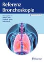 "Referenz Bronchoskopie" oben, Herausgeber unten. Illustration zeigt menschlichen Brustkorb mit Lunge und Bronchien.