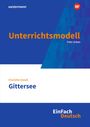 "Unterrichtsmodell", "Gittersee", "Charlotte Gneuß", Blau mit geometrischem Muster, Logo oben rechts, "EinFach Deutsch".