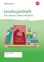 Titel: Lesebegleitheft Der überaus starke Willibald. Illustration von Bücherregal mit Spielzeug und Uhr.