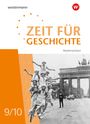 "ZEIT FÜR GESCHICHTE" in Orange. Darunter eine Menschenpyramide auf einem Einrad vor dem Brandenburger Tor.