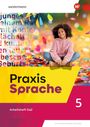 „Praxis Sprache 5. Arbeitsheft DaZ.“ Ein junges Mädchen sitzt in buntem Konfetti, lächelt glücklich.