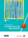 "Das Kursbuch Christliche Religion 1. Digital+ mit digitalen Medien, Ausgabe Niedersachsen. Bunte abstrakte Illustration."