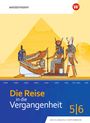„Die Reise in die Vergangenheit 5|6“ zeigt ägyptische Figuren vor einer Pyramide und Zeitleiste.