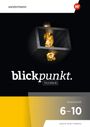 "blickpunkt. TECHNIK Arbeitsheft 6-10 BADEN-WÜRTTEMBERG" steht auf einem modernen Cover mit gelbem und schwarzem Design.