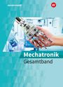 Text: "Mechatronik Gesammtband." Hand hält mechanische Hand mit Hintergrund von Maschinen. Oben links "westermann".