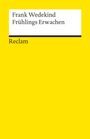 Frank Wedekind: Frühlings Erwachen, Buch