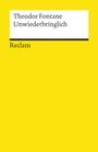 Theodor Fontane: Unwiederbringlich, Buch