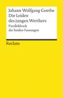 Johann Wolfgang von Goethe: Die Leiden des jungen Werther, Buch