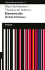 Theodor W. Adorno: Elemente des Antisemitismus, Buch