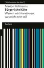 "Was bedeutet das alles?" Marion Pollmanns "Bürgerliche Kälte" Reclam. Farbig gestreifte Buchcovergestaltung.