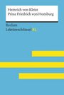 Wolf Dieter Hellberg: Lektüreschlüssel XL. Heinrich von Kleist: Prinz Friedrich von Homburg, Buch