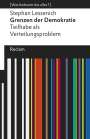 Stephan Lessenich: Grenzen der Demokratie, Buch