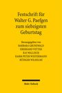 : Festschrift für Walter G. Paefgen zum siebzigsten Geburtstag, Buch